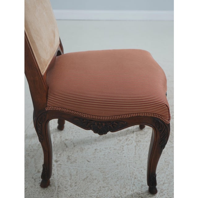 Set of 8 Henredon Walnut Louis XV Dining Chairs For Sale - Image 16 of 18
