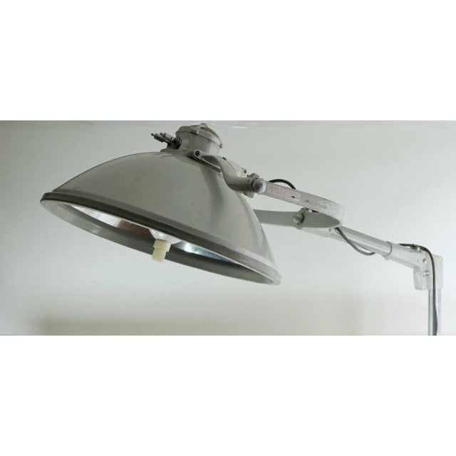 Metal Large Medical Adjustable Floor Lamp by Crouse Hinds American Surgical Luminaire For Sale - Image 7 of 12