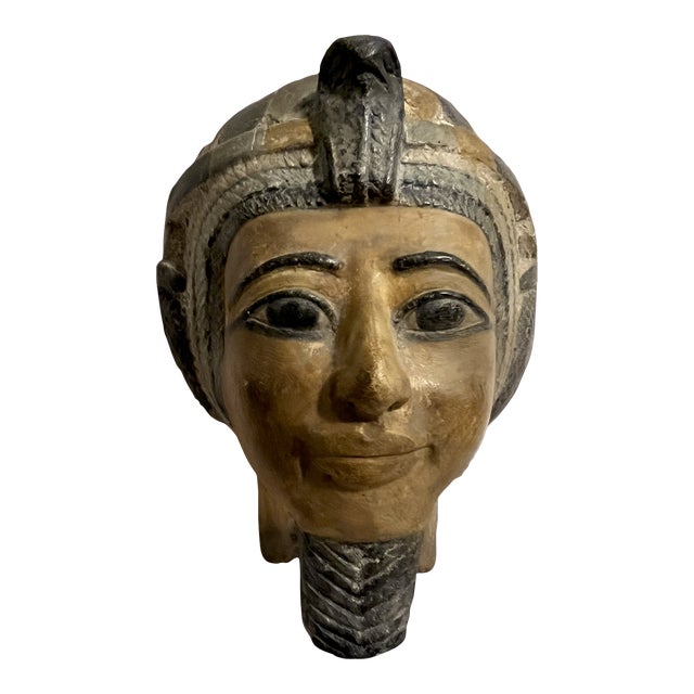 Egyptian Ceramic Head Chairish