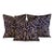 Blue Designer Vicki Payne Free Spirit Navy Blue & Taupe Brown Zebra Animal Print Pillow Covers- 3 Pieces For Sale - Image 8 of 8