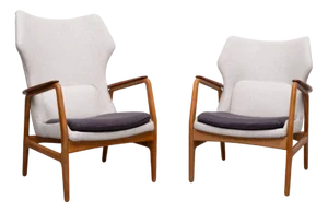 Karen Wingback Chairs by Aksel Bender Madsen for Bovenkamp, Holland, 1960s, Set of 2