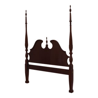 Craftique Mahogany Queen Size Poster Bed Headboard For Sale