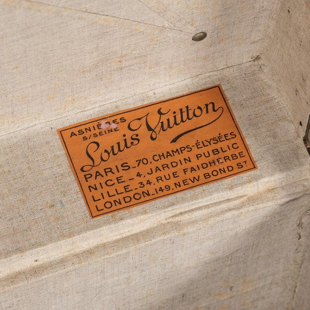 Vintage French Trunk in Monogram Canvas from Louis Vuitton, 1920 For Sale - Image 12 of 18