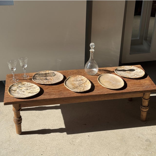 Small trinket dish or tray made of petrified wood. Petrified wood is a fossilized wood (from the same family as magnolia)...