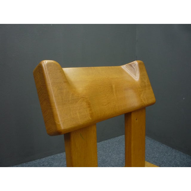 Oak Dining Chairs, 1980s Set of 5 For Sale - Image 12 of 16