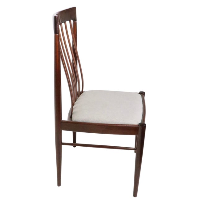 Mid-Century Modern Set of Six Mid Century Danish Modern Dining Chairs by H. W. Klein for Bramin Mobler For Sale - Image 3 of 17