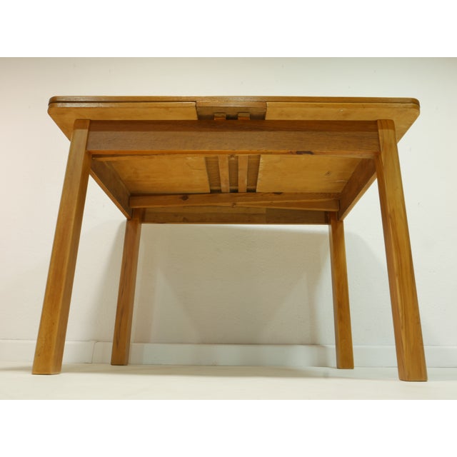 Wood Mid-Century Dining Table and Chairs, Germany, 1950s, Set of 5 For Sale - Image 7 of 18