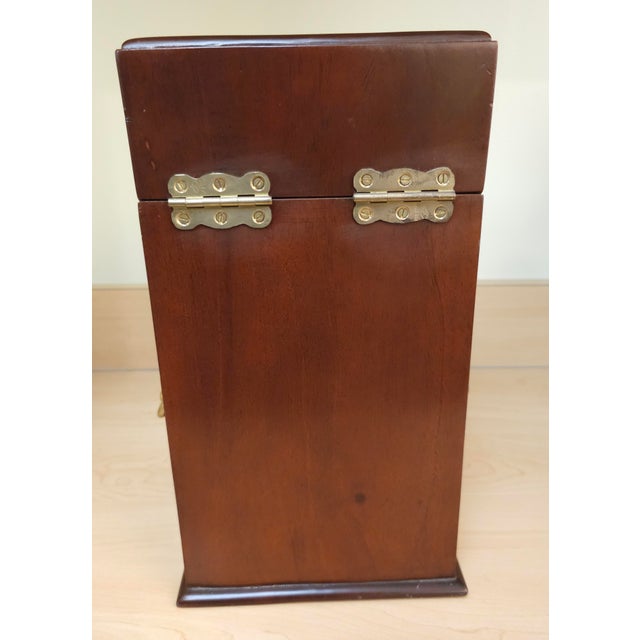 Pair of Georgian Style Brass Mounted Mahogany Knife Boxes For Sale In Washington DC - Image 6 of 8