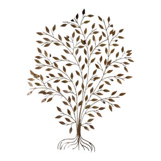 Vintage Gilded Metal Arquitectural Tree. For Sale