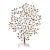 Vintage Gilded Metal Arquitectural Tree. For Sale