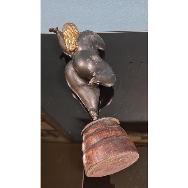 Sinuous Female Figure in Bronze, 1970s For Sale - Image 13 of 15