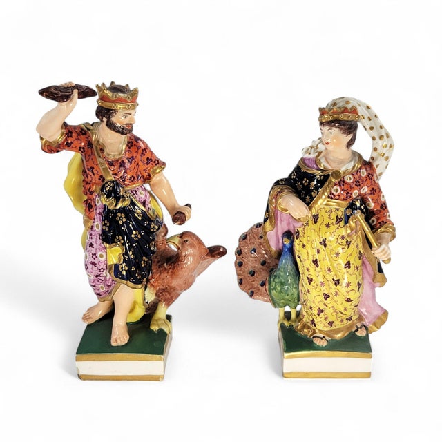 Ceramic Bloor Period Jupiter and Juno Figures from Royal Crown Derby, 1830s, Set of 2 For Sale - Image 7 of 17