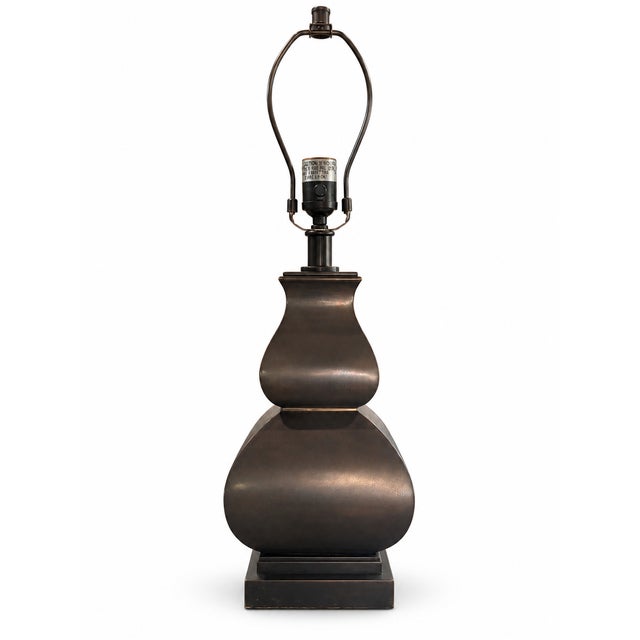 Visual Comfort Fang Gourd Burnished Bronze Lamp For Sale In San Diego - Image 6 of 6