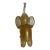 1980s Venetian Glass and Gold Fleck Elephant For Sale