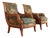 Directoire Painted Lounge Chairs, Set of 2 For Sale