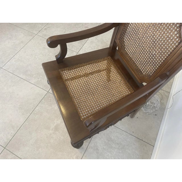 Historicism Wood and Braid Armchair, 1860s For Sale - Image 4 of 7