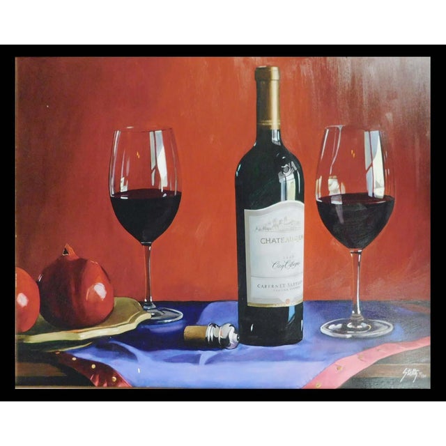 "Cinq Cepages" -framed Hand signed by the artist Original Limited Edition Giclée on Canvas Hand Signed and Enhanced by the...