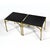 Pair of Brass Side Tables with Black Glass Tops For Sale In Chicago - Image 6 of 8