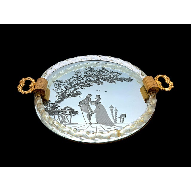 Murano Glass Torchon Tray from Manifattura Di Murano, 1960s For Sale - Image 6 of 10