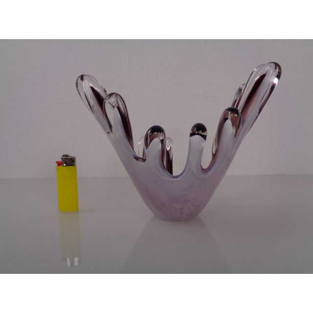 1970s Handmade Crystal Glass Bowl from Gränna Glas, Sweden, 1970s For Sale - Image 5 of 18