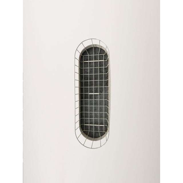 Brown Scandinavian Oval Flower Holder in Metal and Teak, 1960s For Sale - Image 8 of 10