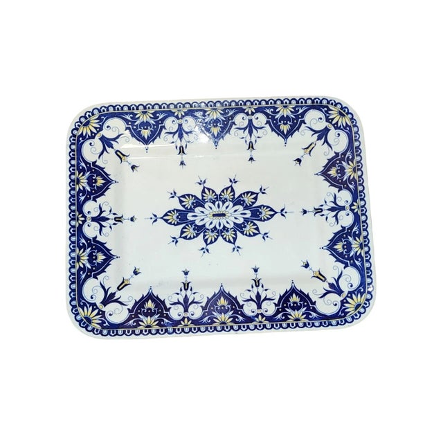 19th Century Sarreguemines Platter & Dish Set- 3 Pieces For Sale In Atlanta - Image 6 of 8