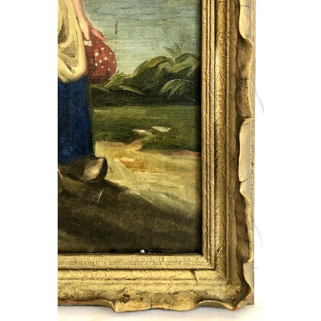 Vintage Dutch Country Scene With Girl For Sale In San Francisco - Image 6 of 7