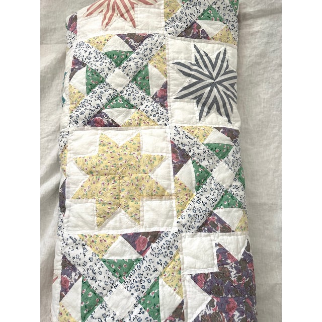 Vintage Handmade Star Quilt Chairish
