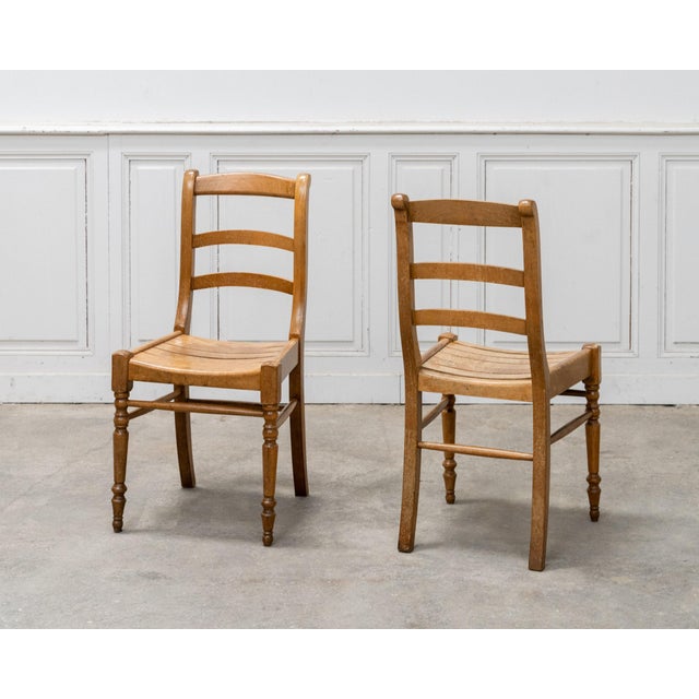2000 - 2009 Bistro Chairs in Beech, 2000s, Set of 6 For Sale - Image 5 of 10