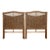 Wicker Rattan Twin Headboards, a Pair For Sale