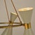 Large Hourglass Chandelier with Grey Metal Diabolo Shades on Brass Frame, 1950s For Sale - Image 10 of 18