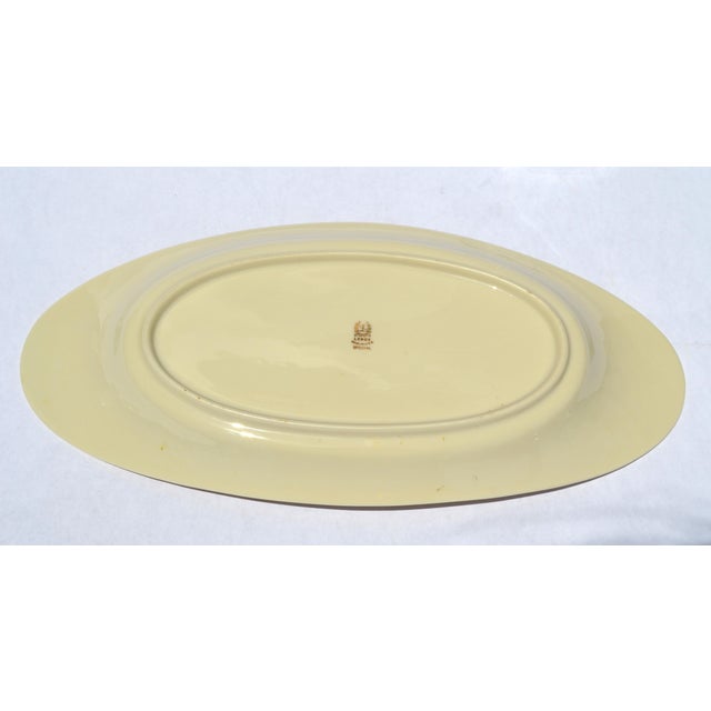 Mid-20th Century Lenox Special Oval Platter Basket Weave Pattern Fine Ceramic Ivory Porcelain For Sale - Image 10 of 14