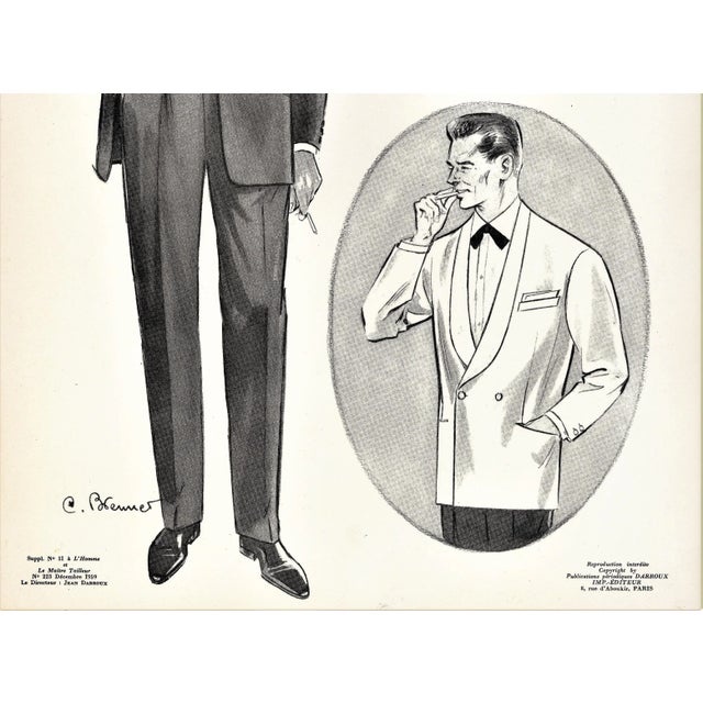 Mid-Century Modern Mid-Century Men's Fashion Print-Tuxedos & Formal Wear For Sale - Image 3 of 4