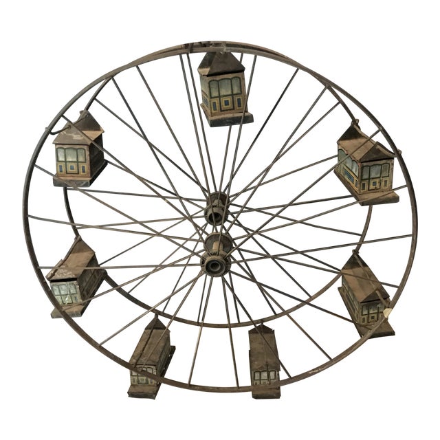 Late 1800s Folk Art Toy of Riesenrad Ferris Wheel For Sale