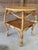 Vintage Coastal Rattan & Cane Two-Tier Side Table For Sale - Image 12 of 12