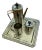 Cristofle-Style 1930s Italian Moderne Silver Plate Coffee Set With Tray, Creamer and Sugar Bowl - 4 Pieces For Sale
