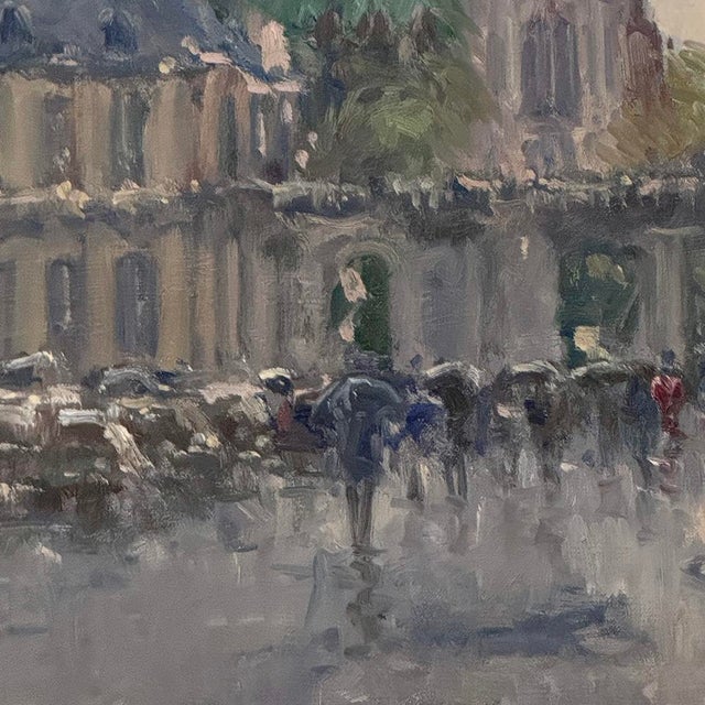 Framed Oil on Canvas by José Salvaggio (1953-) 'Place De La Carrière ~ Nancy' For Sale - Image 13 of 16