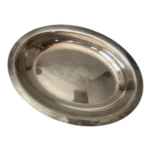 Vintage Oval Silverplated Serving Tray