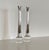 Glass and Silver-Plated Solifleur Vases by Lino Sabattini, Set of 2 For Sale - Image 11 of 17
