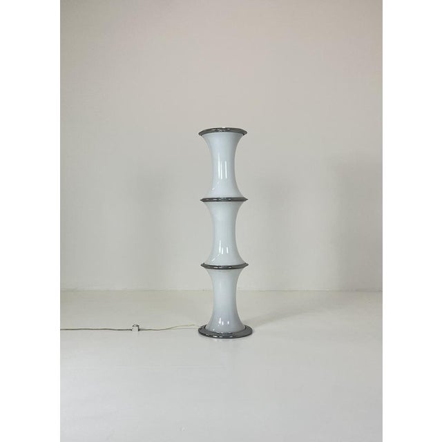 Bamboo Floor Lamp by Enrico Tronconi for Vistosi, 1970 For Sale - Image 6 of 9
