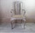 Gustavian (Swedish) Vintage Gustavian Style Armchair in Limed Oak, 1920 For Sale - Image 3 of 7