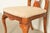 Brown Queen Anne Solid Mahogany Side Chairs or Dining Chairs by Stanley, Pair For Sale - Image 8 of 14