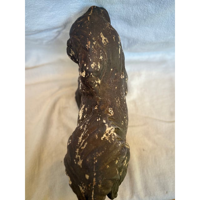 Metal Very Rare Extra Large King Charles Cavalier Door Stop, 1930s For Sale - Image 7 of 12