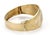 Contemporary Mid 20th Century Wide Dome Shape Floral 18k Tree Color Gold Bangle Bracelet For Sale - Image 3 of 5