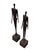 Metal Pair of 1970s Alberto Giacometti Style Brutalist Metal Statues For Sale - Image 7 of 11