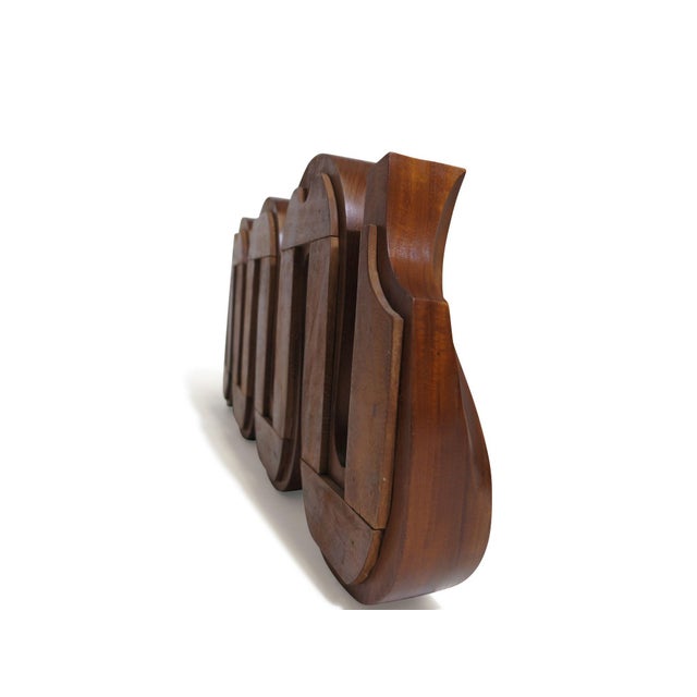 Wood Mid 20th Century Brazilian Wall Sculpture Movimento Joaquim Tenreiro For Sale - Image 7 of 8