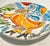 Mid-Century Modern MCM Italian Hand Painted DeSimone Ceramic Cow Plate For Sale - Image 3 of 6