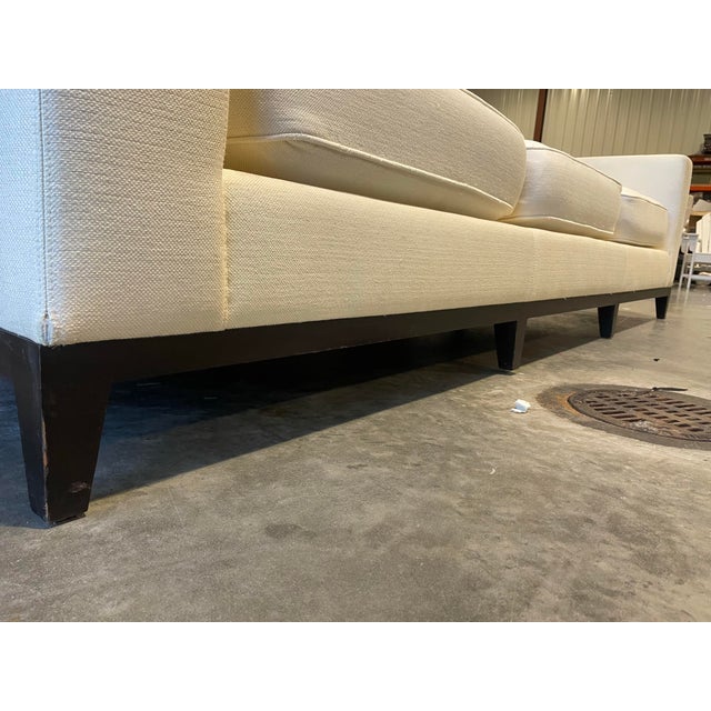 Christian Liaigre for Holly Hunt Mousson Cream Three-Seat Sofa For Sale - Image 9 of 11
