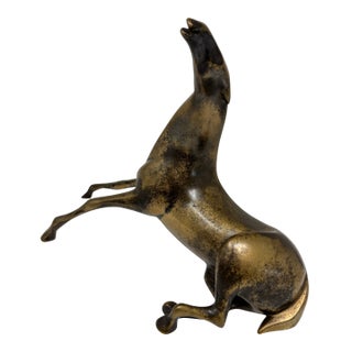 Loet Vanderveen Bronze Reclining Horse Sculpture Signed Numbered Limited Edition For Sale