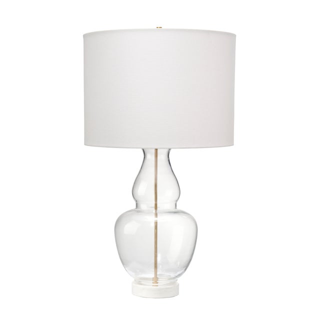 Poised Table Lamp, Clear Glass For Sale
